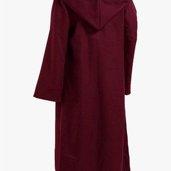 Adult Halloween Costume Tunic Hoodies Robe Cosplay Capes Burgandy - Picture 1 of 2